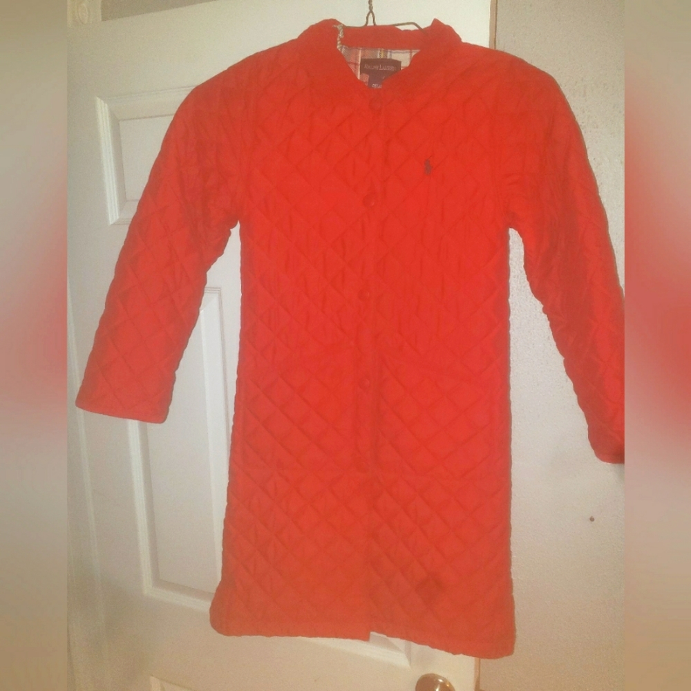 RALPH LAUREN BUTTON DOWN QUILTED JACKET